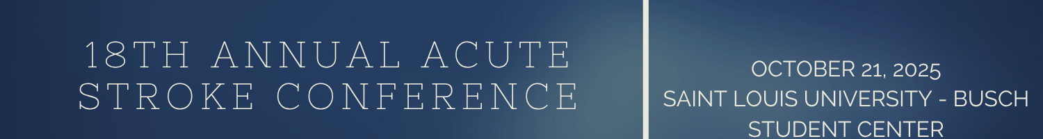 18th Annual Acute Stroke Conference Banner